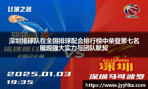 深圳排球队在全国排球配合排行榜中荣登第七名展现强大实力与团队默契